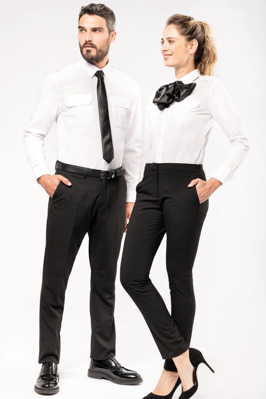 Camisa piloto manga larga mujer Manga larga
