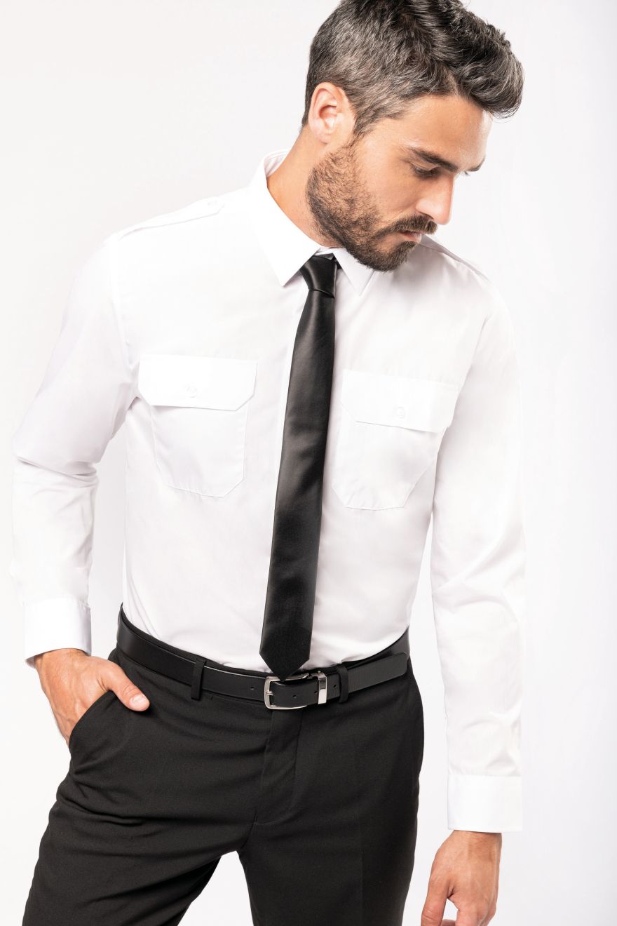 Camisa piloto manga larga hombre Manga larga