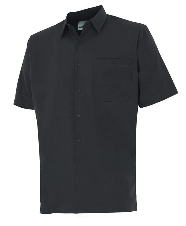 Camisas de trabajo velilla manga corta un bolsillo de algodon vista 1