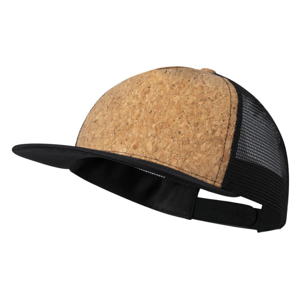 Gorras loriok de corcho ecológico con impresión vista 1