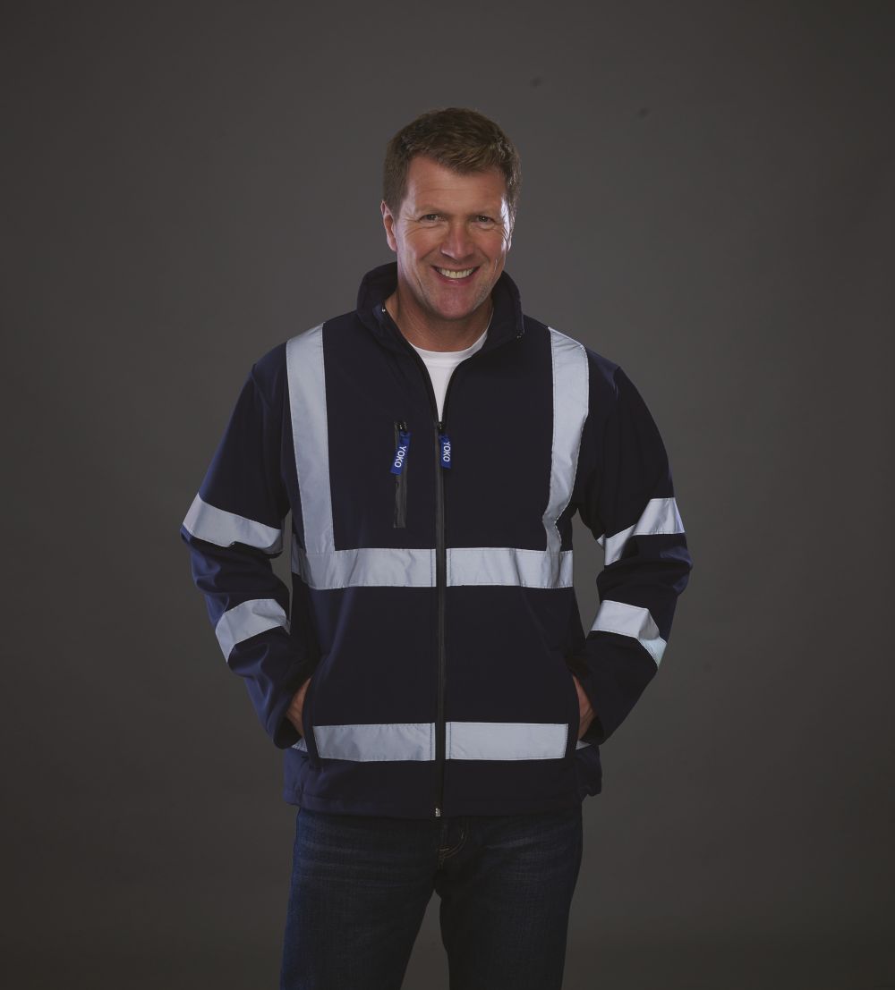 Chaqueta Softshell alta visibilidad Manga larga