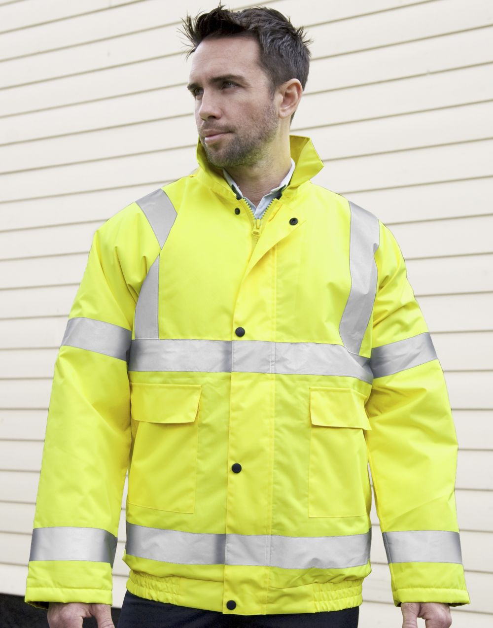 Chaquetas reflectante personalizadas result cazadora de invierno high viz vista 3