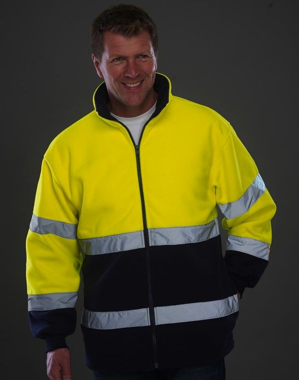Forros polares reflectantes yoko 2 colores fluo con logo vista 1