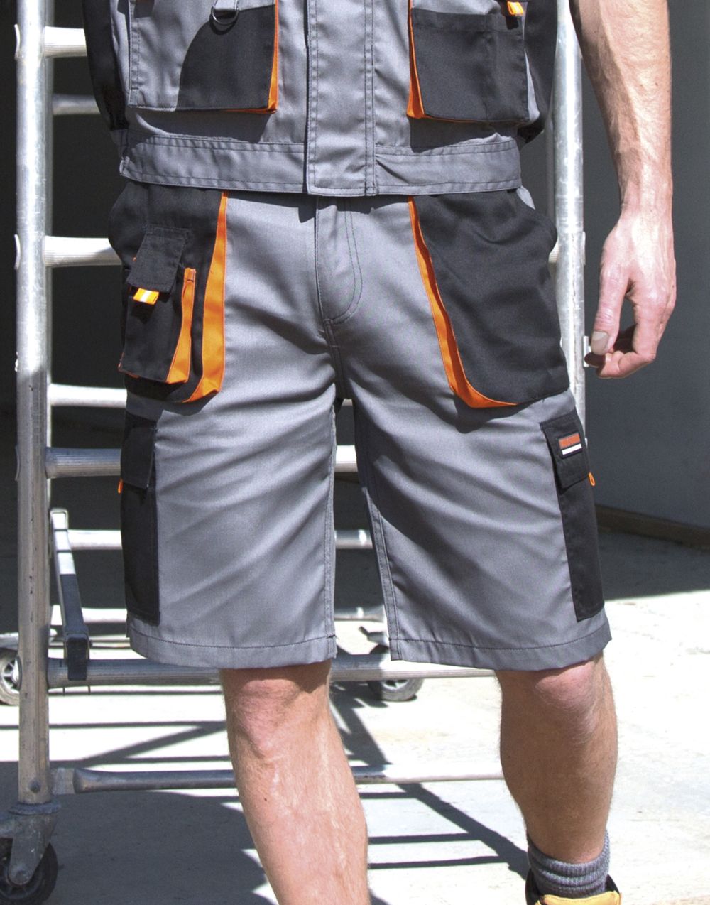 Pantalones de trabajo result corto lite para personalizar vista 1
