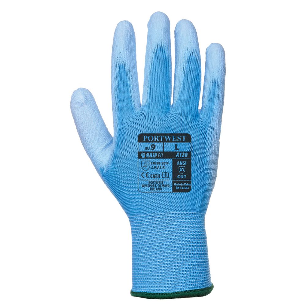 Guantes de trabajo con palma de pu vista 1