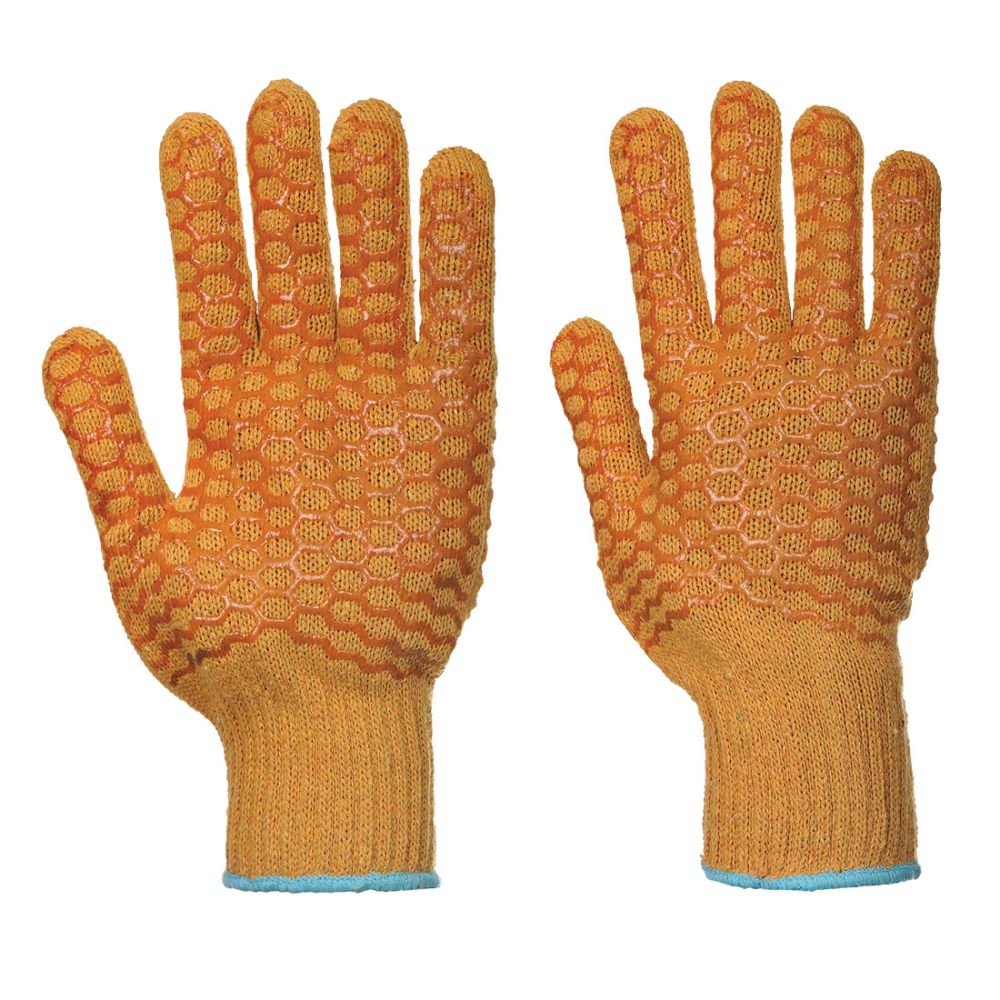 Guantes de trabajo criss cross con logo vista 1