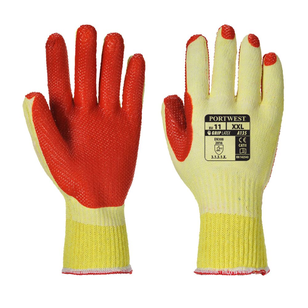 Guantes de trabajo tough grip con impresión vista 1