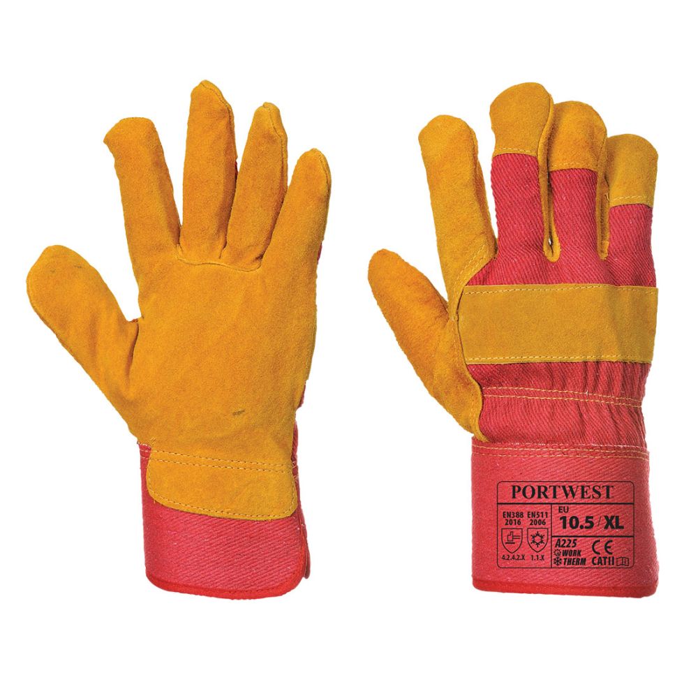 Guantes de trabajo rigger con forro de polar vista 1