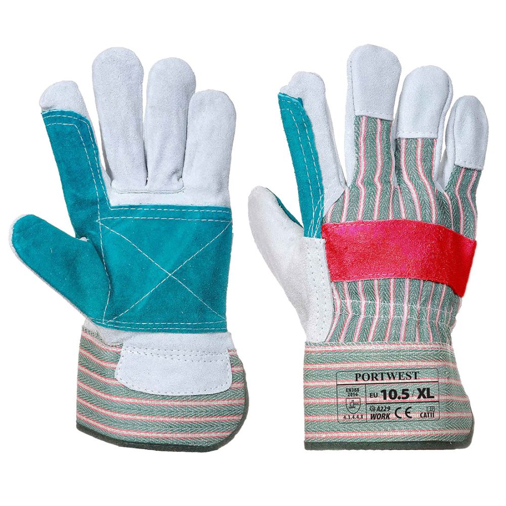 Guantes de trabajo clásico rigger con doble palma vista 1