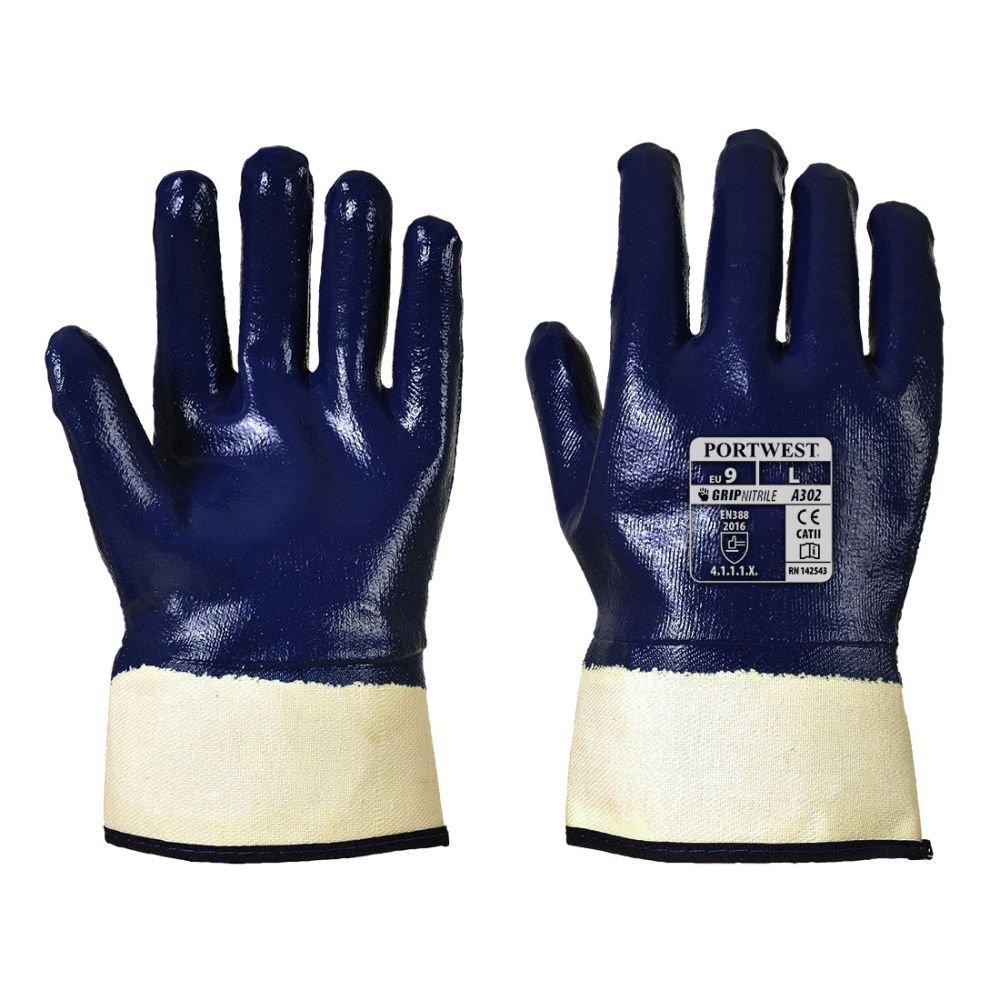 Guantes de trabajo cubierto totalmente vista 1