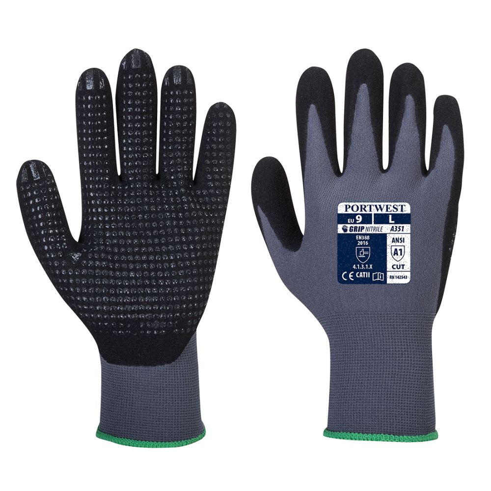 Guantes de trabajo dermiflex plus vista 1