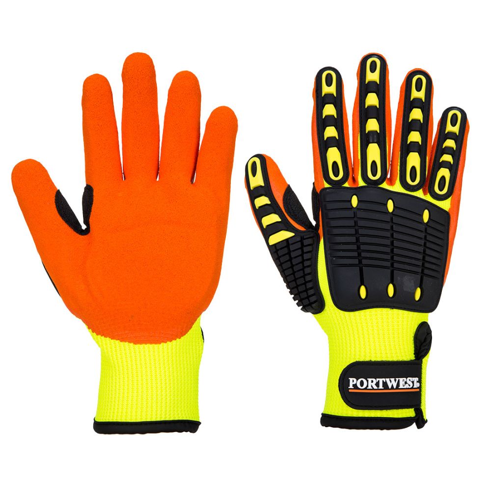 Guantes de trabajo anti impact grip con logo vista 1
