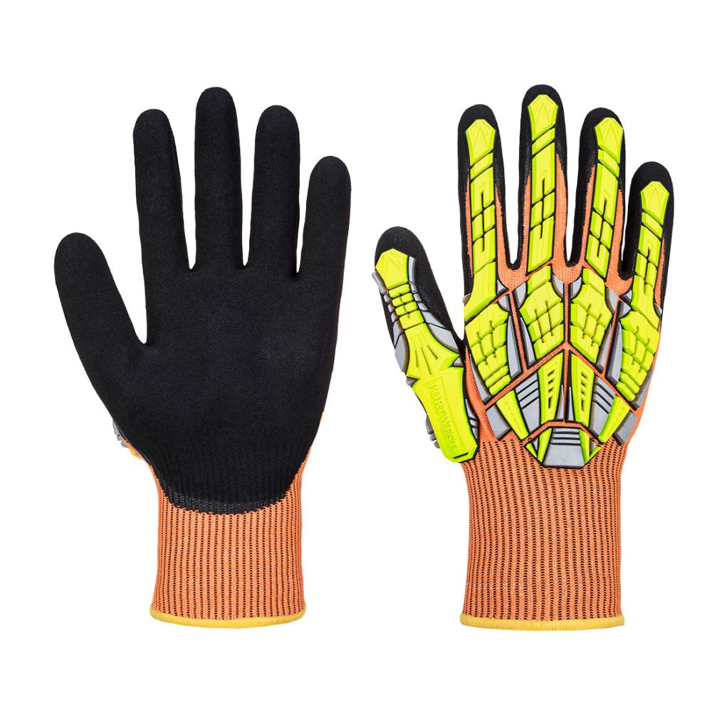 Guantes de trabajo dx vhr impact con logo vista 1