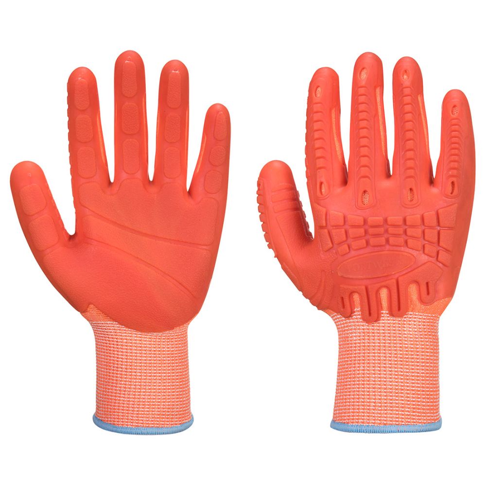 Guantes de trabajo anti corte supergrip impact hr con impresión vista 1