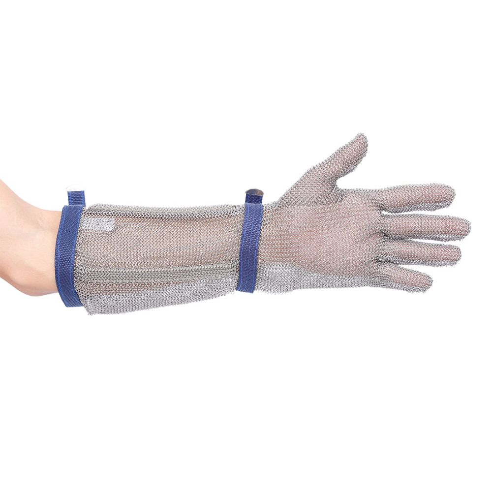 Guantes de trabajo de cota de malla 45cm con impresión vista 1