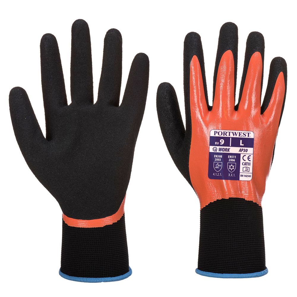 Guantes de trabajo dermi pro con logo vista 1