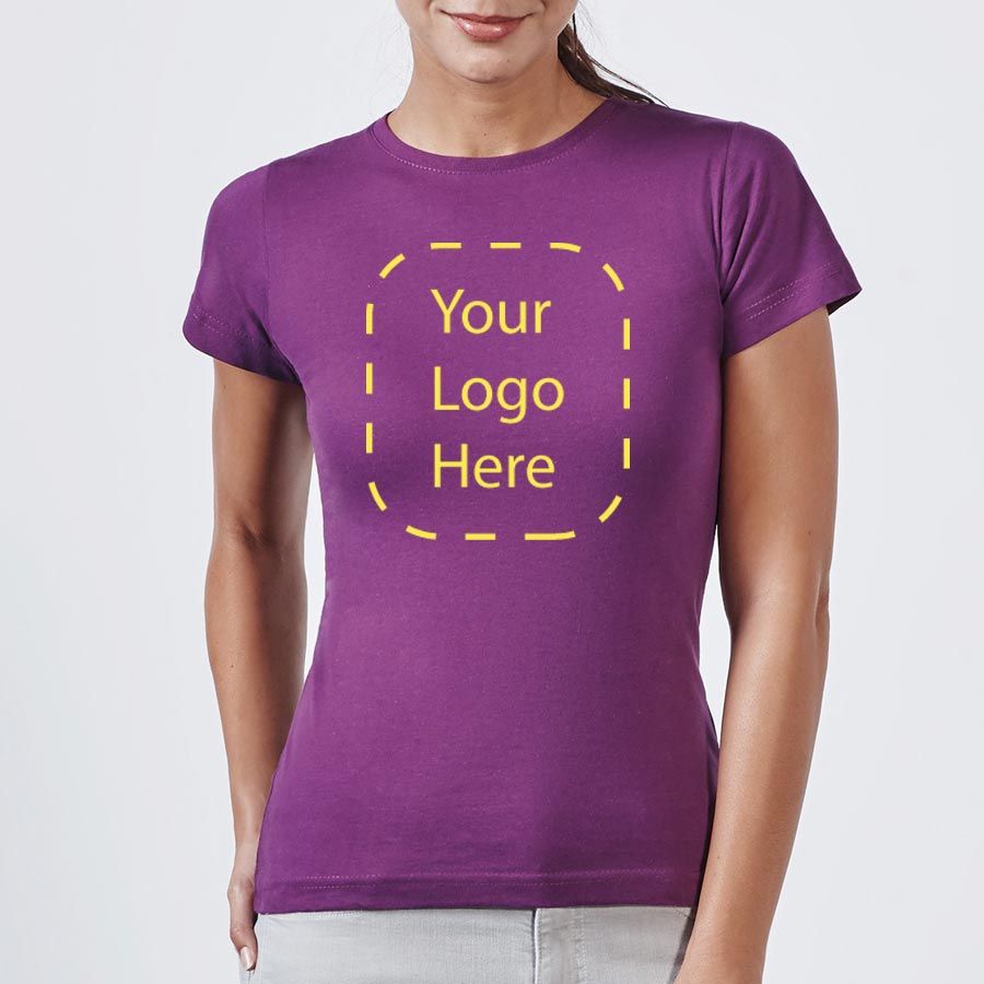 Camisetas manga corta roly jamaica mujer de 100% algodón para personalizar vista 2