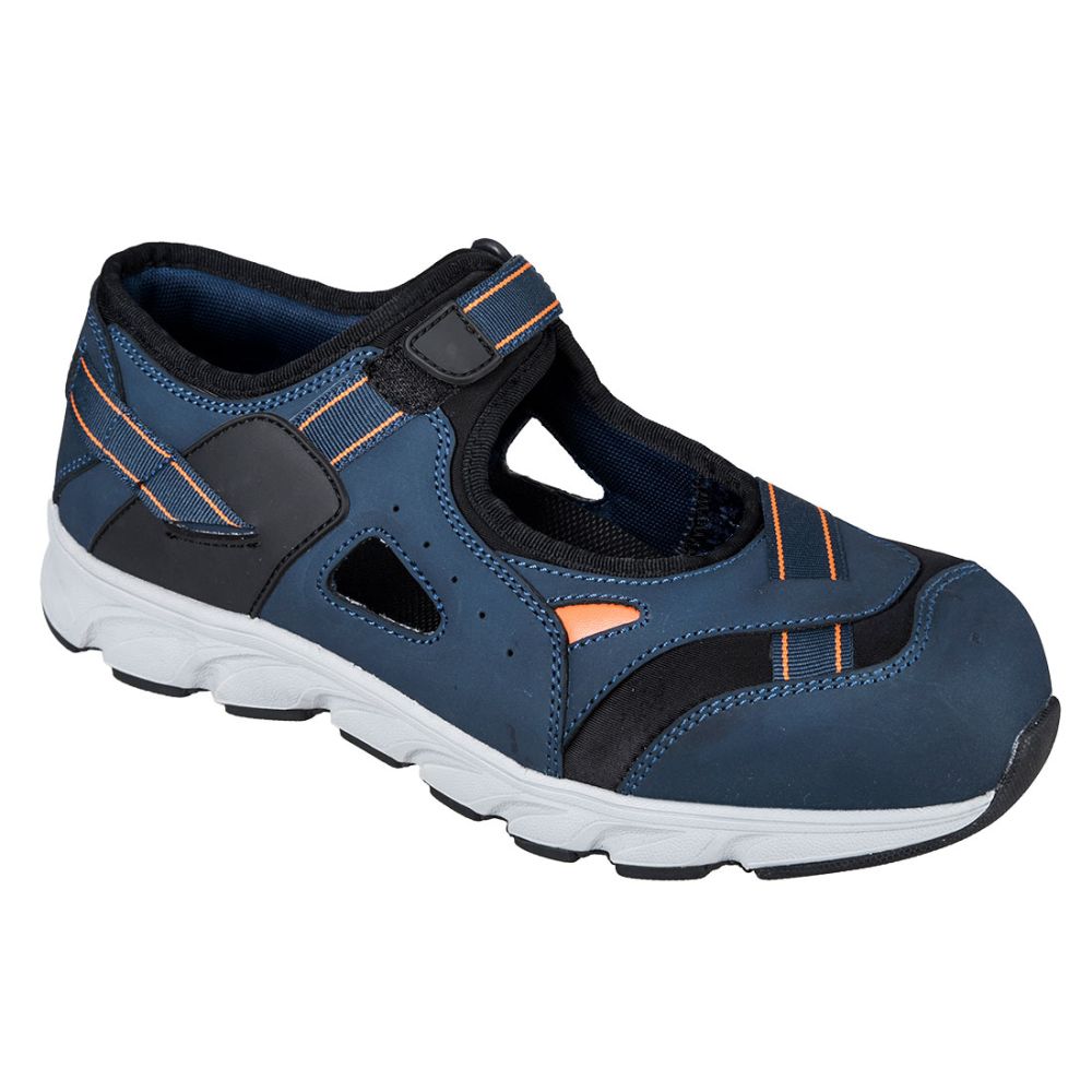 Calzado seguridad sandalia de seguridad portwest compositelite tay s1p con logo vista 1