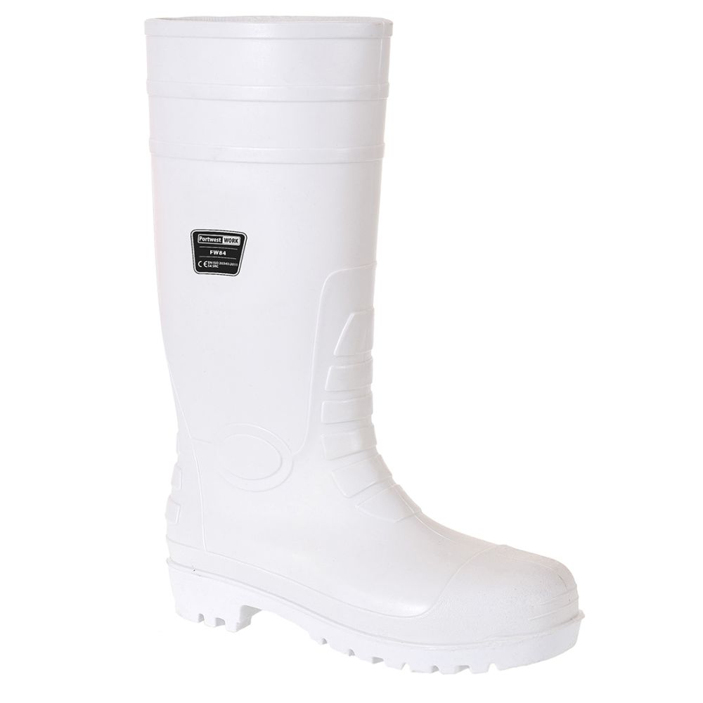 Zapatos de trabajo bota wellinton safety food s4 con logo vista 1