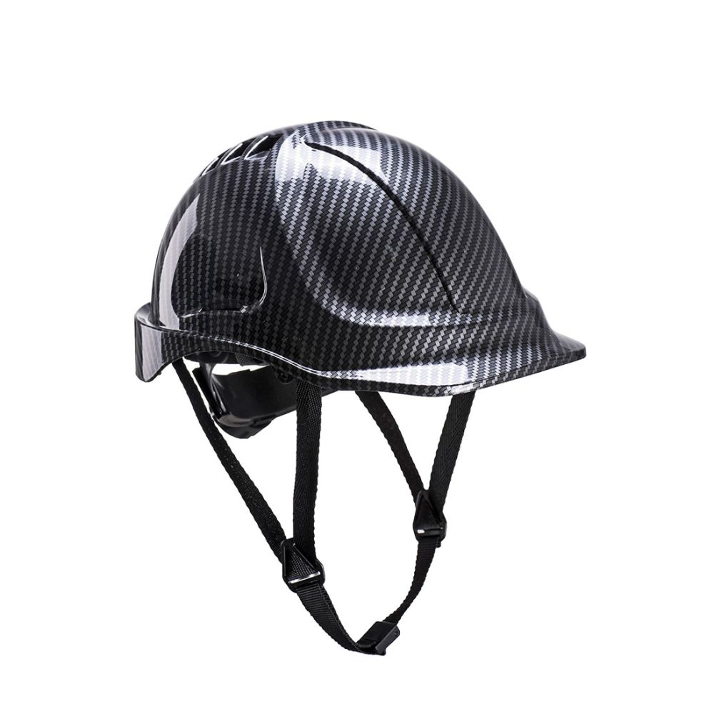 Pis casco endurance con aspecto de fibra de carbono vista 1