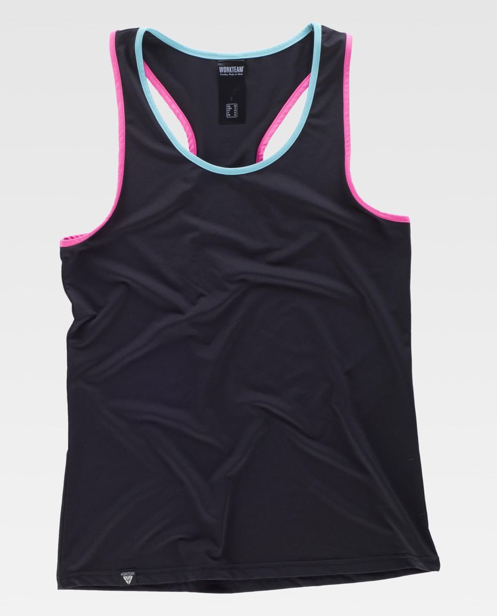 Fitness workteam camiseta deportiva s7520 de algodon vista 2