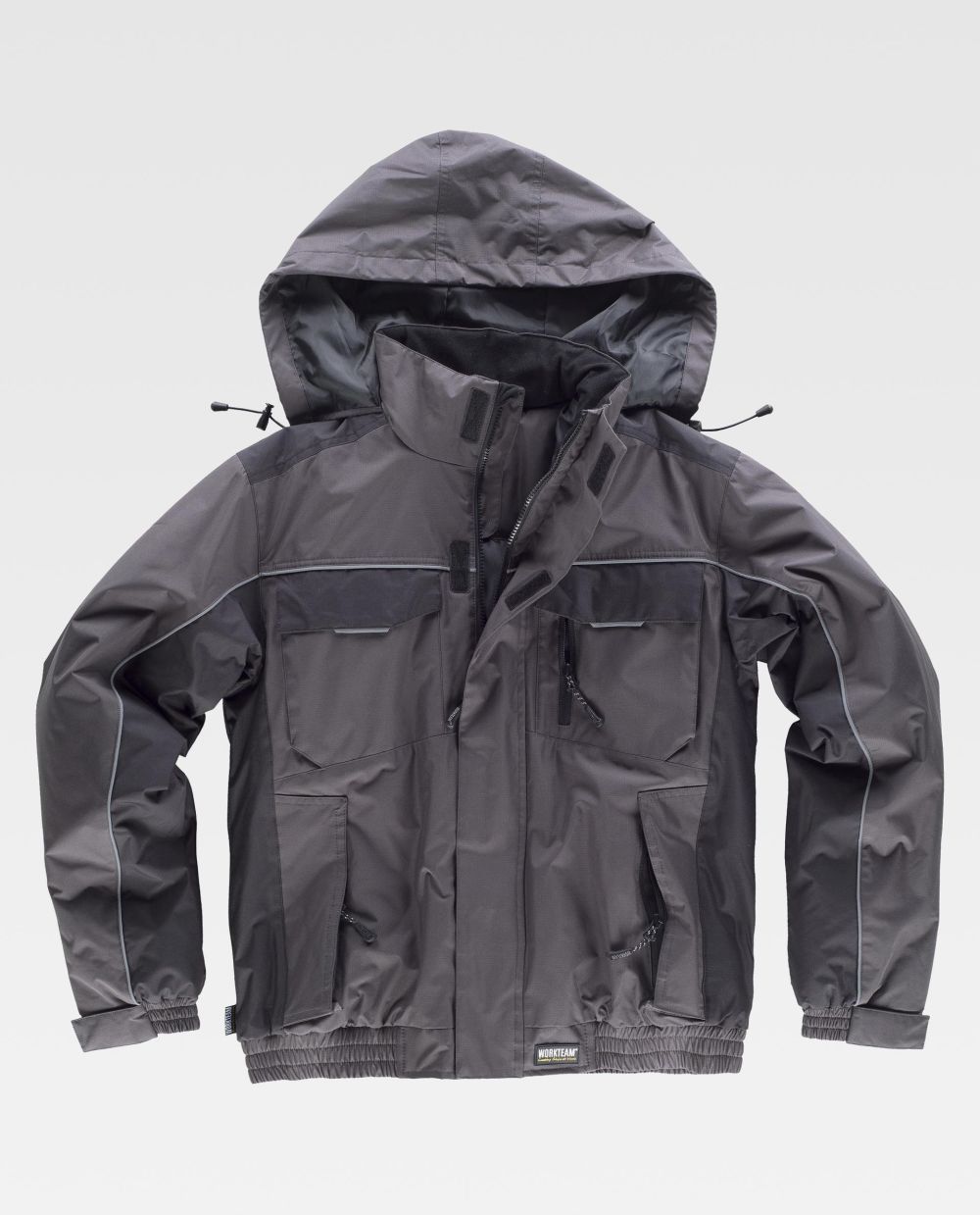 Chaquetas de trabajo workteam piloto wf1058 de poliéster con impresión vista 2