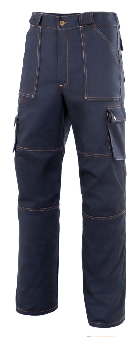 Pantalones de trabajo velilla multibolsillos de algodon vista 1