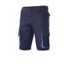 Pantalones de trabajo velilla bicolor multibolsillos de algodon azul navy celeste con impresión vista 1