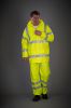 Chaqueta Hi-Vis (Alta Visibilidad) Soft Flex transpirable para lluvia Manga larga