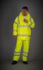Chaqueta Hi-Vis (Alta Visibilidad) Soft Flex transpirable para lluvia Manga larga