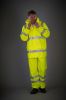 Chaqueta Hi-Vis (Alta Visibilidad) Soft Flex transpirable para lluvia Manga larga