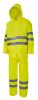 Buzos y monos reflectantes velilla traje de lluvia dos piezas alta visibilidad de poliéster amarillo fluor vista 1