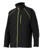 Chaquetas y cazadoras de trabajo velilla cazadora soft shell bicolor de poliéster negro amarillo fluor vista 1