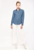 Camisa Denim mujer Manga larga