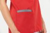 Blusa polialgodón con botones a presión mujer