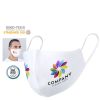 Seguridad covid mascarilla higiénica reutilizable leik de poliéster con logo vista 1