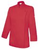 Chaquetas de cocinero velilla de cocina mujer con cremallera de algodon rojo coral para personalizar vista 1