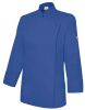 Chaquetas de cocinero velilla de cocina mujer con cremallera de algodon azul ultramar para personalizar vista 1