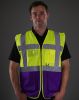 Chalecos reflectantes personalizados yoko de seguridad fluo para personalizar vista 6