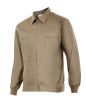 Chaquetas y cazadoras de trabajo velilla cazadora de algodon beige con impresión vista 1