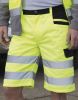 Pantalones reflectantes result corto cargo con logo vista 2