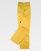 Pantalones de trabajo workteam b14 amarillo con publicidad vista 1
