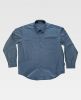 Camisas de trabajo workteam cuello clasico y un bolsillo de poliéster azul azafata para personalizar vista 1