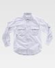 Camisas de trabajo workteam safari aberturas blanco para personalizar vista 1
