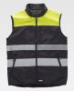 Chalecos reflectantes workteam workshell con tejido ropstop de algodon negro amarillo fluor para personalizar vista 1