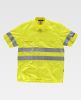 Camisas reflectantes workteam mc alta visibilidad de poliéster amarillo fluor para personalizar vista 1