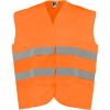 Chalecos reflectantes roly sirio de poliéster naranja fluor para personalizar vista 1