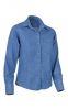 Camisas manga larga valento panter azul denim con impresión vista 1