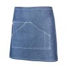 Delantales de hostelería denim corto azul denim para personalizar vista 1