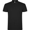 Polos para trabajar roly star de 100% algodón negro con impresión vista 2